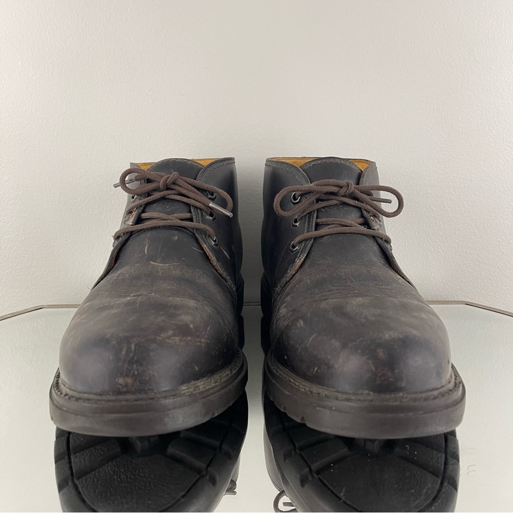 !SOLD! HAVANA JOE Dark Brown Leather Mr. Panama Jack Waxy Waterproof Ankle Boots - Picture 10 of 16